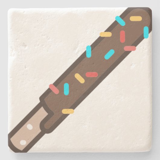 Schokolade Steinuntersetzer (Vorderseite)