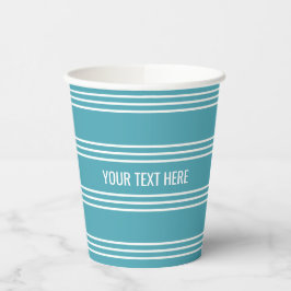Schokolade Stripes-Becher für benutzerdefiniertes  Pappbecher