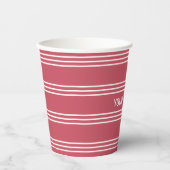 Schokolade Stripes-Becher für benutzerdefiniertes  Pappbecher (Vorderseite)