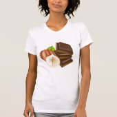 Schokolade Stücke T - Shirt (Vorderseite)