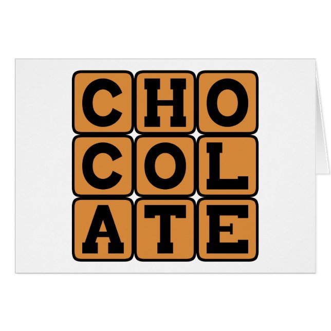 Schokolade, süßes Nachtisch (Vorderseite (Horizontal))