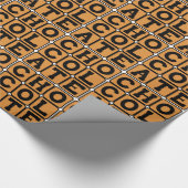 Schokolade, süßes Nachtisch Geschenkpapier (Ecke)