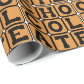 Schokolade, süßes Nachtisch Geschenkpapier (Rolleneckpunkt)