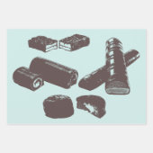 Schokolade Süßigkeiten Konditorei Leckereien Küche Geschenkpapier Set (Vorderseite 3)