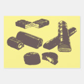 Schokolade Süßigkeiten Konditorei Leckereien Küche Geschenkpapier Set (Vorderseite 2)