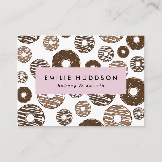 Schokolade, Süßigkeiten, Kuchenladen, Konditorei Visitenkarte (Vorderseite)