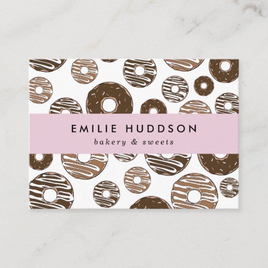 Schokolade, Süßigkeiten, Kuchenladen, Konditorei Visitenkarte (Vorderseite)