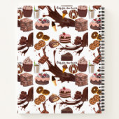 Schokolade Süßigkeiten und Desserts Gemustert Notizblock (Rückseite)