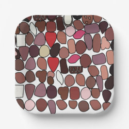 Schokolade Süßwaren Geburtstagsparty Pappteller