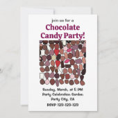 Schokolade Süßwaren Süßwaren Feiern Party Einladung (Vorderseite)