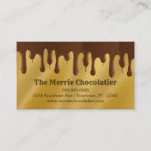 Schokolade-Süßwarenladen Visitenkarte (Vorderseite)