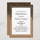 Schokolade Sweet Baby Dusche Einladung (Vorne/Hinten)