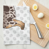 Schokolade & Tan Dapple Kurz Haare Dackel & Paws Geschirrtuch (Viertel Falte)