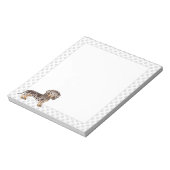 Schokolade & Tan Dapple Kurz Haare Dackel & Paws Notizblock (Rotiert)
