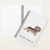 Schokolade & Tan Dapple Long Hair Dackel & Text Planer (Anzeige)