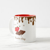 Schokolade-Tasse Zweifarbige Tasse (Vorderseite Links)