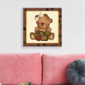 Schokolade Teddy Bären Leinwand drucken (Insitu (Wohnzimmer))