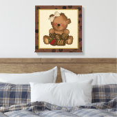 Schokolade Teddy Bären Leinwand drucken (Insitu (Schlafzimmer))