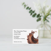 Schokolade Thema Einfache moderne Visitenkarten Visitenkarte (Stehend Vorderseite)