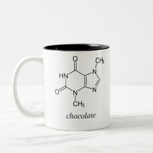Schokolade (Theobromin) Zweifarbige Tasse