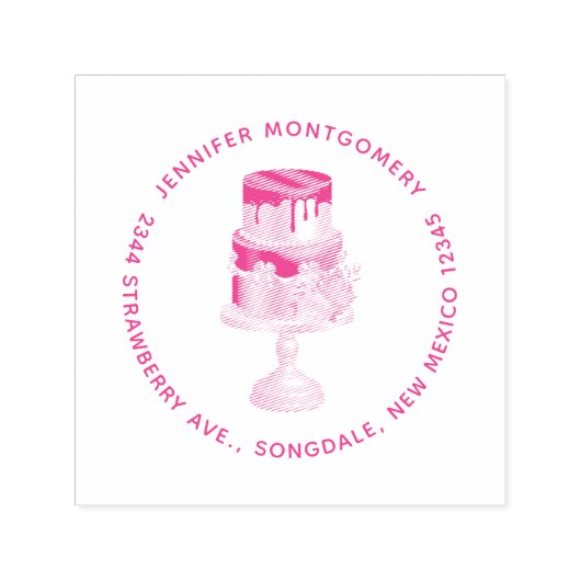 Schokolade Tropfen Kostbare Luxus-Cake-Adresse Permastempel (Design)