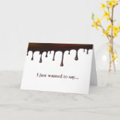 Schokolade Tropfen Set Karte (Gelbe Blume)