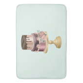 Schokolade Tropfen und Rose Gold Luxus Cake Badematte (Vorderseite Vertikal)