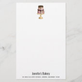 Schokolade Tropfen und Rose Gold Luxus Cake Briefpapier (Vorderseite)