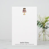 Schokolade Tropfen und Rose Gold Luxus Cake Briefpapier (Stehend Vorderseite)