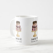 Schokolade Tropfen und Rose Gold Luxus Cake Kaffeetasse (Vorderseite Links)