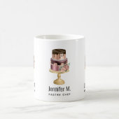 Schokolade Tropfen und Rose Gold Luxus Cake Kaffeetasse (Mittel)