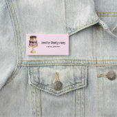 Schokolade Tropfen und Rose Gold Luxus Cake Namensschild (Beispiel)