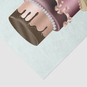 Schokolade Tropfen und Rose Gold Luxus Cake Seidenpapier (Ausschnitt)