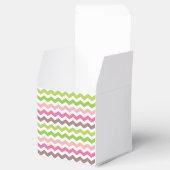 Schokolade Trüffel mit Zickzack Streifen Geschenkschachtel (Geöffnet)