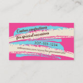 Schokolade Trüffeln Süßigkeiten Süßigkeiten Visitenkarte (Rückseite)