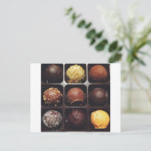 Schokolade Truffle-Foto Postkarte (Stehend Vorderseite)