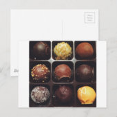 Schokolade Truffle-Foto Postkarte (Vorne/Hinten)