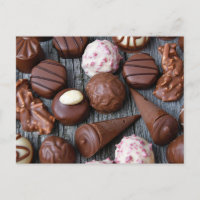 Schokolade Truffles Foto Postkarte