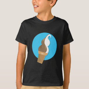 Schokolade u. Vanilla Icesahnekegel T-Shirt