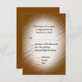 Schokolade UAWG mit Menü RSVP Karte (Vorne/Hinten)