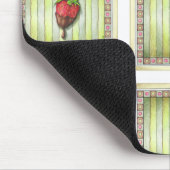 SCHOKOLADE ÜBERZOGENE ERDBEERE MOUSEPAD (Ecke)