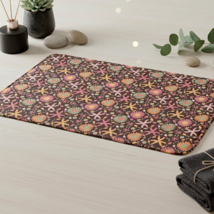 Schokolade und Blume Badematte