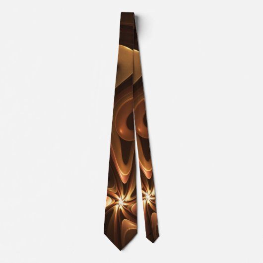 Schokolade und Caramel Neck Tie Krawatte (Vorderseite)