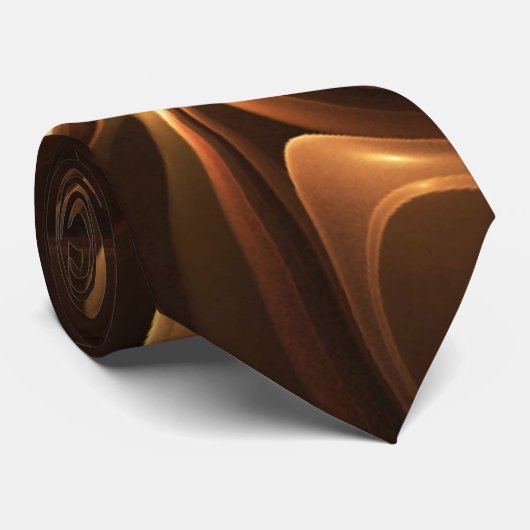 Schokolade und Caramel Neck Tie Krawatte (Gerollt)