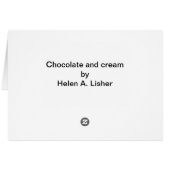 Schokolade und Creme (Rückseite Horizontal)