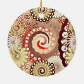 Schokolade und Creme aus Fraktal Keramik Ornament (Hinten)