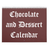 Schokolade- und Dessertkalender 20XX Kalender (Titelbild)