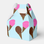 Schokolade und Erdbeere Eiscreme Gastgeschenke Sch Geschenkschachtel (Rückseite)