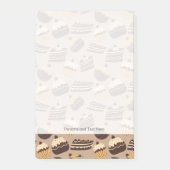 Schokolade und Gebäck 3 Post-it Klebezettel (Vorderseite)