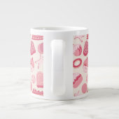 Schokolade und Gebäck Muster 2 Jumbo-Tasse (Rückseite)